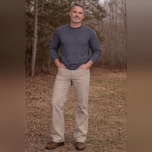 Carhartt Men’s Khaki Chino Pants Relaxed Fit Casual Workwear Straight Leg